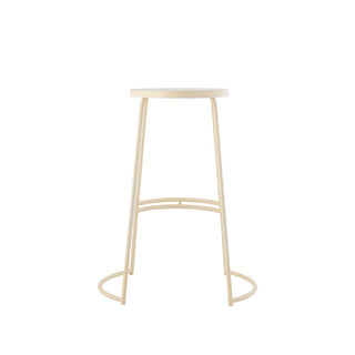 Hula 28.75" Modern Designer Iron Curved Backless Bar Stool