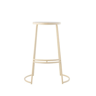 Hula 28.75" Modern Designer Iron Curved Backless Bar Stool