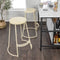 Hula 28.75" Modern Designer Iron Curved Backless Bar Stool