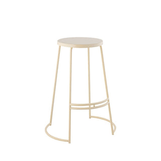 Hula 28.75" Modern Designer Iron Curved Backless Bar Stool