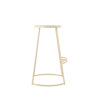 Hula 28.75" Modern Designer Iron Curved Backless Bar Stool