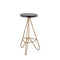 Trinity 30" Modern Industiral Iron Tripod Backless Bar Stool