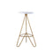 Trinity 30" Modern Industiral Iron Tripod Backless Bar Stool