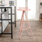 Trinity 30" Modern Industiral Iron Tripod Backless Bar Stool