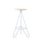 Trinity 30" Modern Industiral Iron Tripod Backless Bar Stool