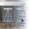 Trinity 30" Modern Industiral Iron Tripod Backless Bar Stool