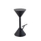 Chronos 29.75" Modern Industrial Iron Hourglass Backless Bar Stool with Foot Rest