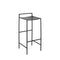 Svelte 30" Coastal Contemporary Iron Saddle-Seat Low-Back Bar Stool with Foot Rest