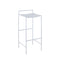 Svelte 30" Coastal Contemporary Iron Saddle-Seat Low-Back Bar Stool with Foot Rest