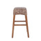 Maui Rustic Bohemian Hyacinth/Wood Backless Counter Stool
