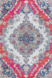 Bright bohemian Flair Boho Vintage Medallion Area Rug