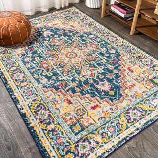 Brooklyn Geometric Medallion Area Rug - JONATHAN Y