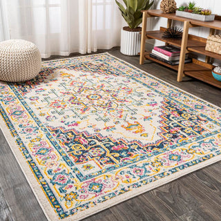 Brooklyn Geometric Medallion Area Rug - JONATHAN Y