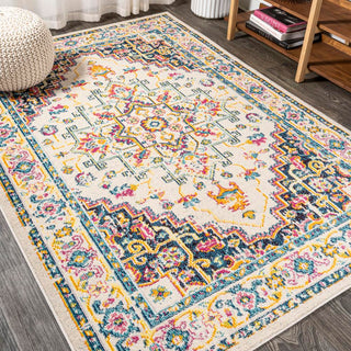 Brooklyn Geometric Medallion Area Rug - JONATHAN Y