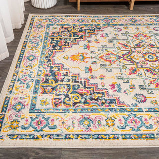 Brooklyn Geometric Medallion Area Rug - JONATHAN Y