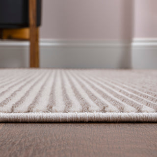 Cole Modern Minimalist Pinstripe High-low Area Rug