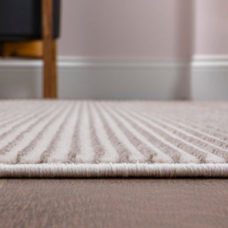 Cole Modern Minimalist Pinstripe High-low Area Rug