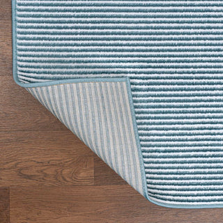 Cole Modern Minimalist Pinstripe High-low Area Rug
