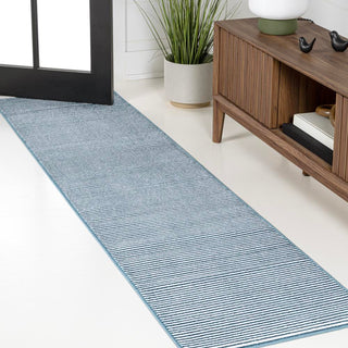 Cole Modern Minimalist Pinstripe High-low Area Rug