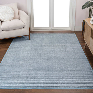 Cole Modern Minimalist Pinstripe High-low Area Rug - JONATHAN Y