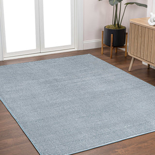 Cole Modern Minimalist Pinstripe High-low Area Rug - JONATHAN Y
