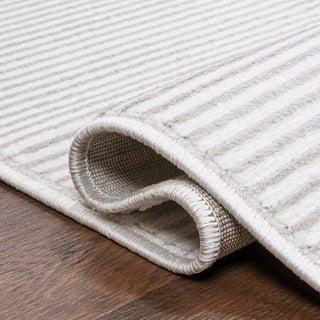 Cole Modern Minimalist Pinstripe High-low Area Rug