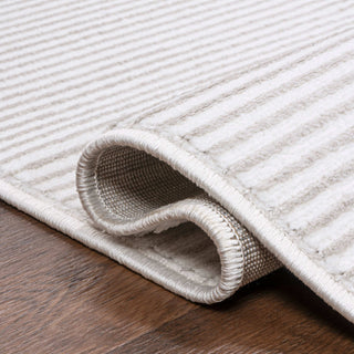 Cole Modern Minimalist Pinstripe High-low Area Rug - JONATHAN Y