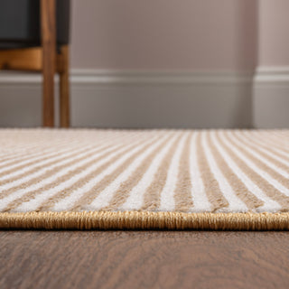 Cole Modern Minimalist Pinstripe High-low Area Rug