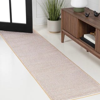 Cole Modern Minimalist Pinstripe High-low Area Rug