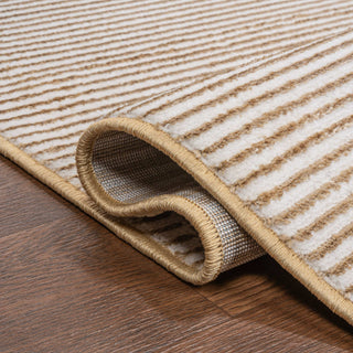 Cole Modern Minimalist Pinstripe High-low Area Rug - JONATHAN Y