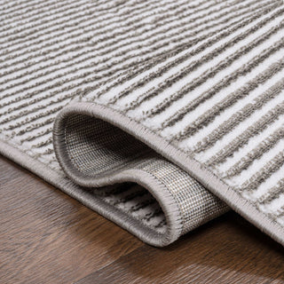 Cole Modern Minimalist Pinstripe High-low Area Rug