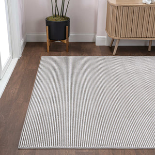 Cole Modern Minimalist Pinstripe High-low Area Rug
