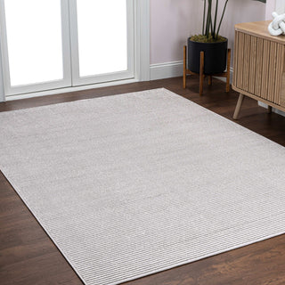 Cole Modern Minimalist Pinstripe High-low Area Rug