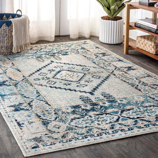 Osuna Diamond Vintage Medallion Area Rug