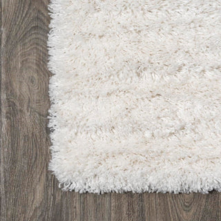 Groovy Solid Shag Area Rug - JONATHAN Y