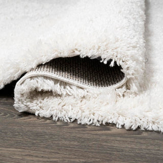 Groovy Solid Shag Area Rug - JONATHAN Y