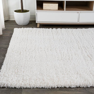 Groovy Solid Shag Area Rug - JONATHAN Y