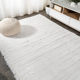 Groovy Solid Shag Area Rug - JONATHAN Y