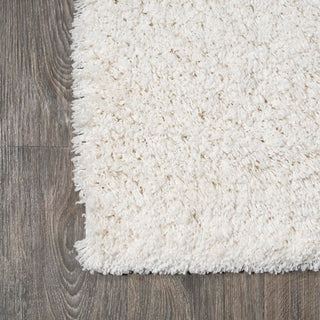 Groovy Solid Shag Area Rug - JONATHAN Y