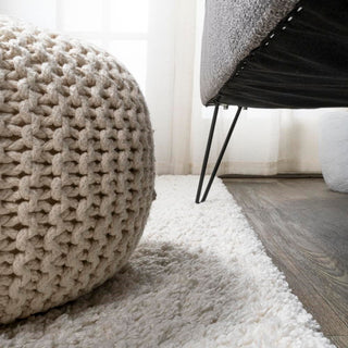 Groovy Solid Shag Area Rug