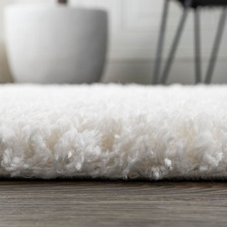 Groovy Solid Shag Area Rug