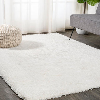 Groovy Solid Shag Area Rug - JONATHAN Y