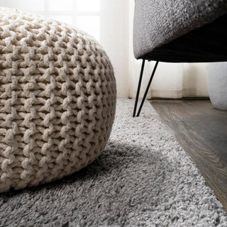 Groovy Solid Shag Area Rug
