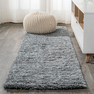 Groovy Solid Shag Area Rug