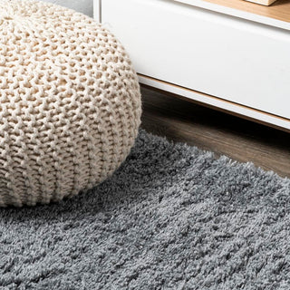 Groovy Solid Shag Area Rug