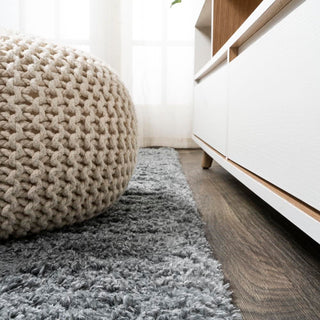 Groovy Solid Shag Area Rug