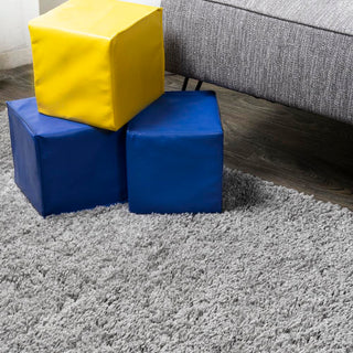 Groovy Solid Shag Area Rug