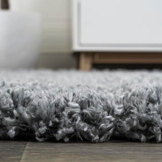 Groovy Solid Shag Area Rug
