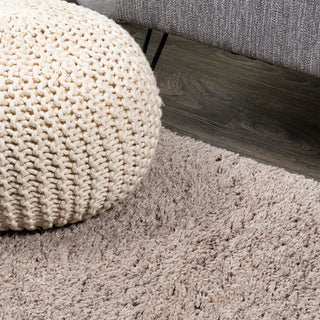 Groovy Solid Shag Area Rug