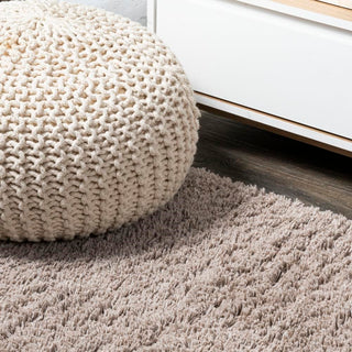 Groovy Solid Shag Area Rug